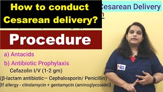 Cesarean Delivery  Preoperative Preparation Procedure amp Postoperative care  Nursing Lecture [upl. by Ynhoj980]