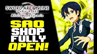 SAO SHOP FINALLY OPEN Sword Art Online Alicization Lycoris Gameplay [upl. by Alegnaoj]