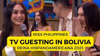 Bolivian Host NAGANDAHAN kay Miss PHILIPPINES  Reina HispanoAmericana 2023  Michelle Arceo [upl. by Solon]