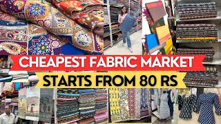 Fabric Market In Mumbai  Jaipuri Kalamkari Chikankari Starts  80 Rs  Shantidoot Cloth Market [upl. by Accisej424]