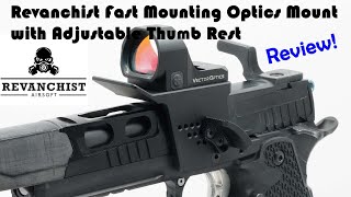 Revanchist easy install red dot mount with thumbrest RA10128  review [upl. by Denison]