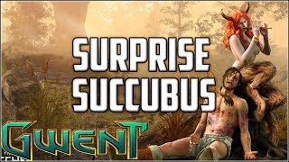 Gwent Surprise Succubus  Gwent Deck Gameplay [upl. by Lapides]