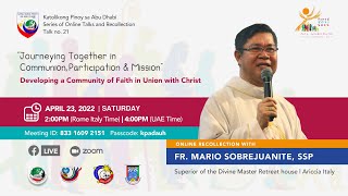 Online recollection talk of Fr Mario Sobrejuanite SSP [upl. by Vasta]