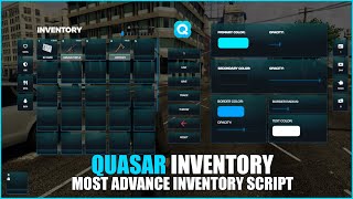 QBESX Quasar Inventory  Best Fivem Inventory Script  Installation amp Showcase [upl. by Korman606]