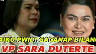 AIKO MELENDEZ AY GAGANAP BILANG VP INDAY SARA DUTERTE erpatbrgytejerocebu [upl. by Einiffit]