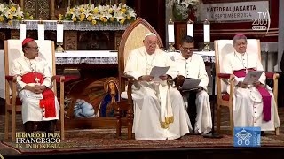 Il Diario di Papa Francesco  Speciale 45esimo viaggio apostolico Giorno 2 Indonesia  Mattina [upl. by Nue]