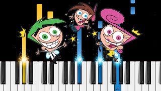 Fairly Odd Parents  Theme Song  Easy Piano Tutorial [upl. by Zane82]