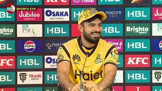 Aamir Jamal Press Conference  Islamabad United vs Peshawar Zalmi  Match 20  HBL PSL 9 [upl. by Toolis317]