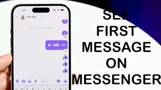 How To See First Message On Messenger Without Scrolling 2024 [upl. by Naesal]