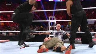 John Cena vs Big Show Raw Dec 10 2012 [upl. by Howenstein]