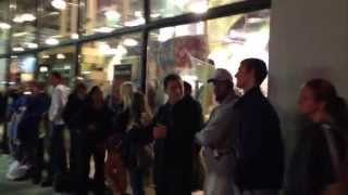 Super Long Line at Apple Store for iPhone 5S 2013 [upl. by Yur]