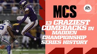 13 Craziest Comebacks in Madden Championship History  MCS  Madden 22 [upl. by Loretta]