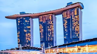 Marina Bay Sands Hotel Singapore Full Tour  Infinity Pool Suite Lounge Breakfast etc  4K Tour [upl. by Aruon841]