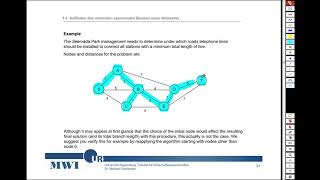 Auffinden des minimalen spannenden Baums in einem Netzwerk MWI 04 [upl. by Zere]