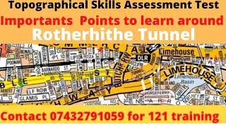 Topographical Skills Assessment Test 2021  Important points to learn around Rotherhithe Tunneltfl [upl. by Cooe803]