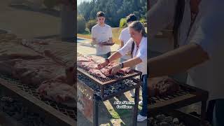 Asado argentino Evento eventos asado food fyp youtuber follow comida foryou family [upl. by Rysler]