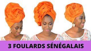 Moussor turban shantoum  Foulard sénégalais simple  Easy head tie styles [upl. by Capp125]