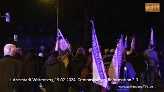 Lutherstadt Wittenberg  Demonstration Reformation 20 vom 19Feb24 [upl. by Johannes113]