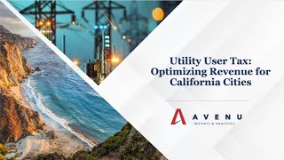 Optimizing Utility User Tax Revenue for California Cities [upl. by Weismann]