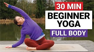 30 Min Beginner Yoga  Gentle Full Body Yoga Flow [upl. by Jennine]