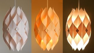 DIY lamp Eternal flame  learn how to make a paper lampshadelantern  EzyCraft [upl. by Deenya]