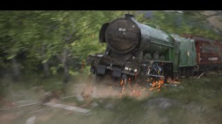 Blender Train Crash Animation Short Film [upl. by Felty]