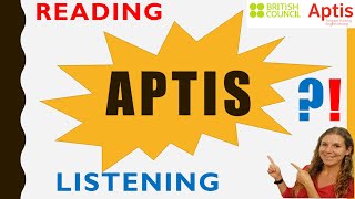 ✔ APTIS ENGLISH TEST 😏  Reading Test amp Listening Test 🌈 [upl. by Assirat845]