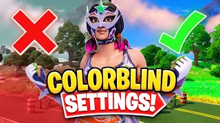 The BEST Colorblind Mode in Fortnite Season 3 BEST COLOR SETTINGS  Fortnite Tips amp Tricks [upl. by Critchfield]