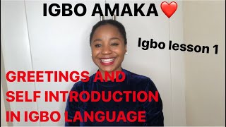 Igbo lesson 1  Learning the igbo language fast and easy for beginners igboamaka [upl. by Akcir]