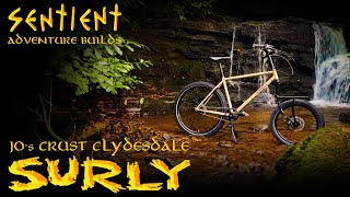 ADVENTURE BIKE BUILDS JOS CRUST CLYDESDALE CARGO SURLY 1x1 [upl. by Ytnom]