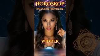 Horoskop WIDDER vom 25 11 2024 bis zum 02 12 2024 [upl. by Assel]