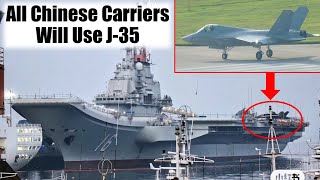 J35 Fighter Appears Unexpectedly on Chinas Liaoning Carrier [upl. by Olbap]