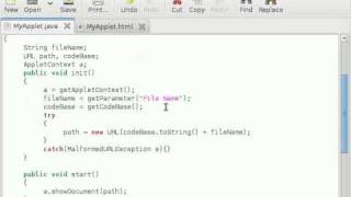 Java Applet Tutorial 7 Loading Documents [upl. by Tertia]