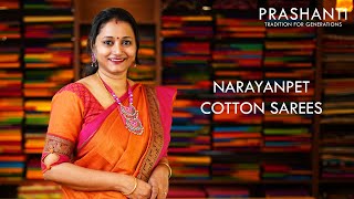 Narayanpet Cotton Sarees  5 Oct 20  Prashanti [upl. by Dalenna]