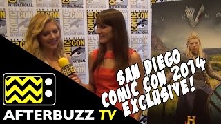 Katheryn Winnick from Historys quotVikingsquot  2014 Comic Con  AfterBuzz TV Interview [upl. by Ranna]