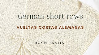 German short rows vueltas cortas alemanas [upl. by Harmon14]