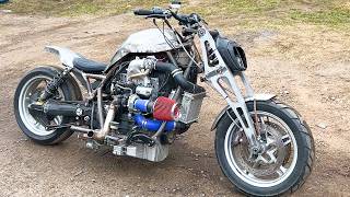 1400cc TURBO DIESEL MOTORCYCLE BUILD PART 1 [upl. by Evyn221]