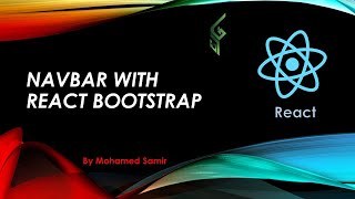 34 Navbar with React Bootstrap React بالعربي [upl. by Orvas]