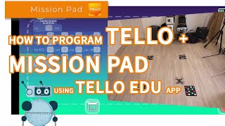 How to program TELLO drone with Mission Pads using DJI Tello EDU application [upl. by Aihsenod]