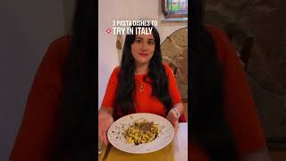 Volotea  3 Pasta Dishes to try in Italy [upl. by Neelyaj]