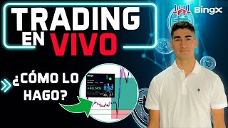 ¡HACELO FÁCIL TE ENSEÑO COMO ⭕TRADING en VIVO⭕ trading vivo hoy btc [upl. by Hakaber]