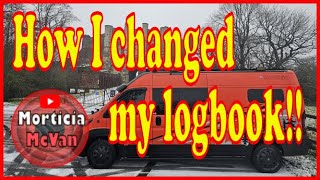 How I changed my van classification Logbook reclassification [upl. by Steffane]