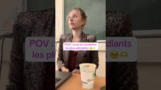 Prof de rêve ➡️ élèves de rêve 🫶 université [upl. by Uela]