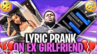 WHATS LOVE BY ROD WAVE LYRIC PRANK ON EX GIRLFRIEND 💔 [upl. by Rosella]