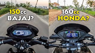 Riding 2024 Bajaj Pulsar 150 amp Honda SP 160 Which one Feels Better on Road [upl. by Yaral]