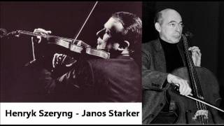 SzeryngStarker play Brahms Double Concerto 1rst mvt [upl. by Meredi]