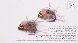 Tying quotPink Squirrel Nymphquot John Bethke  Wisconsin Nymphs by BK [upl. by Acisej985]