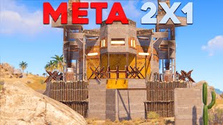 The MUSTBUILD 2x1 Base  Ultimate Meta SoloDuoTrio Rust Base  Triple Bunker  Rust base design [upl. by Jewel753]