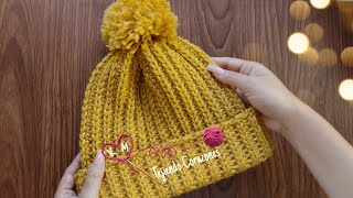 GORRO A CROCHET EN TODAS LAS TALLAS  MUY FÁCIL Y RÁPIDO DE TEJER [upl. by Sheeran]