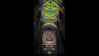 Stunning York Minster fire light show [upl. by Denys]